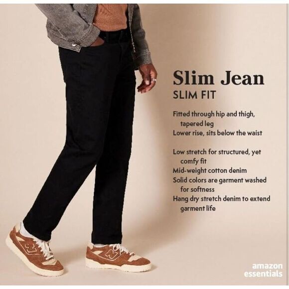 Amazon Essentials Men's Slim-Fit Jeans 32x30 - Picture 7 of 10